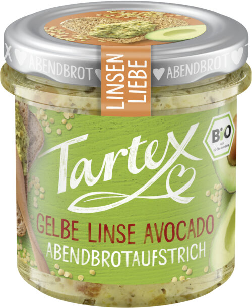 Tartex Bio Creme Gelbe Linsen Avocado 140g