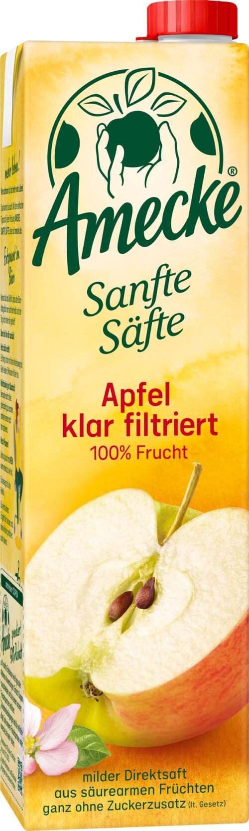 Amecke Sanfte Säfte Apfel klar filtriert 1l