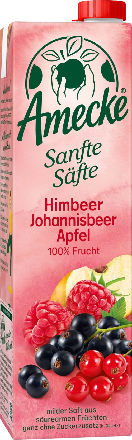 Amecke Sanfte Säfte Himbeer-Johannisbeer-Apfel 1l