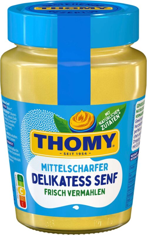 Thomy Delikatess Senf Mittelscharf Glas 250ml