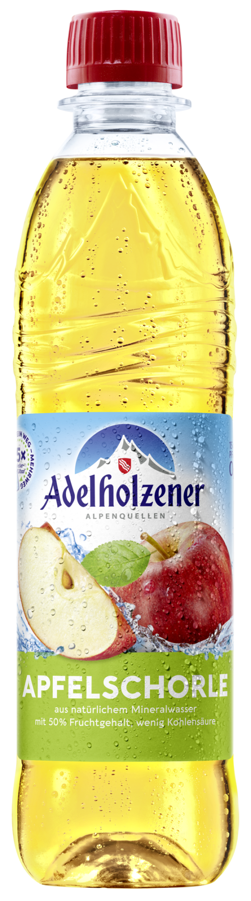 4005906002765 Adelholzener Apfelschorle PET MW 0,5l