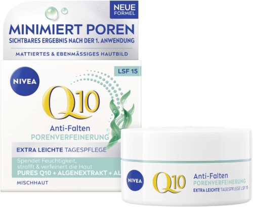 NIVEA Q10 Anti-Falten PORENVERFEINERUNG Tagespflege LSF 15 50ml