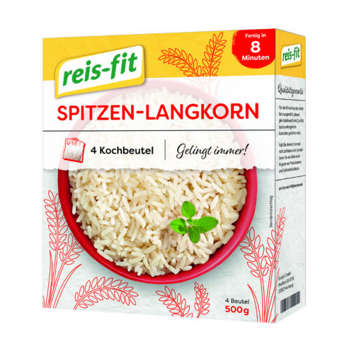 Reis-Fit 8 Minuten Spitzen Langkorn Reis 4x125g