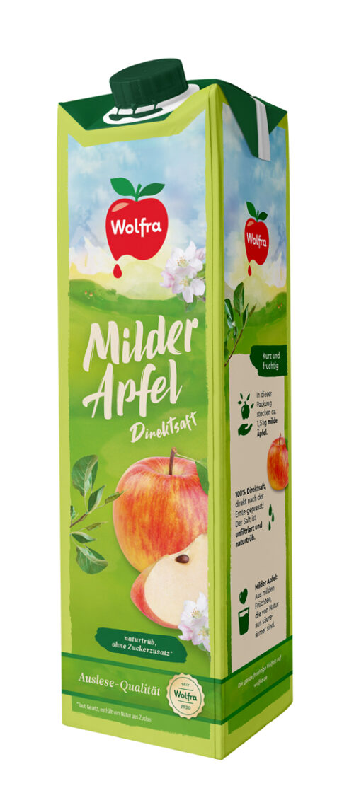 Wolfra Milder Apfel naturtrüb 1l