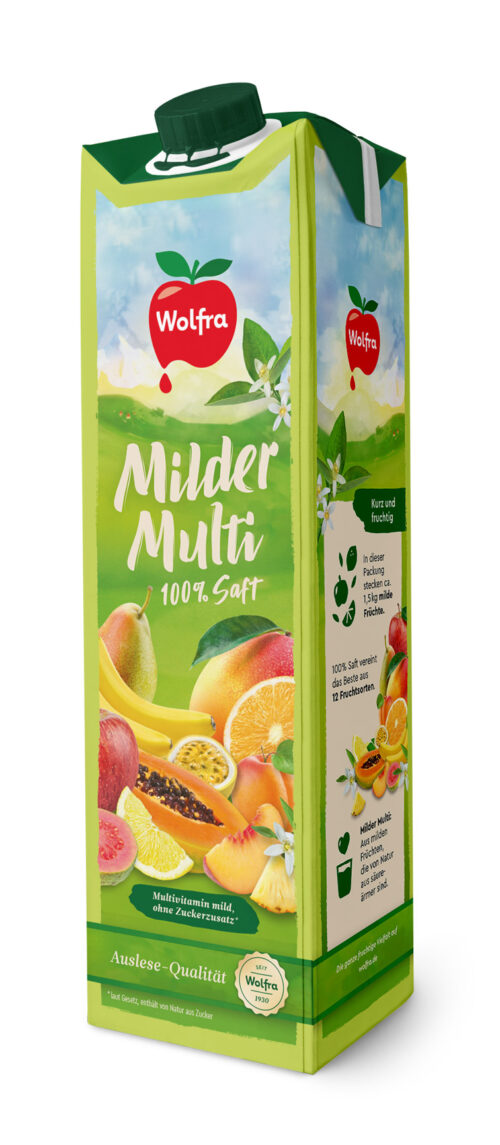Wolfra Milder Multivitaminsaft 1l