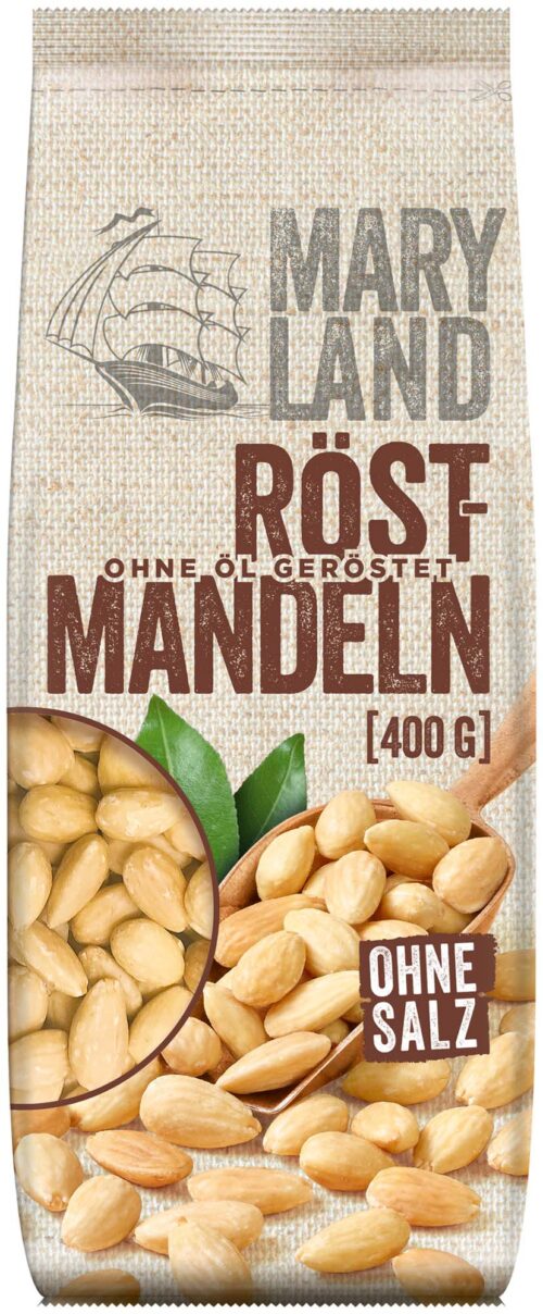 Maryland Röst-Mandeln ohne Öl 400g