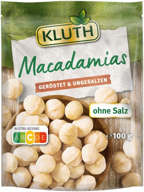 Kluth Macadamias geröstet & ungesalzen 100g