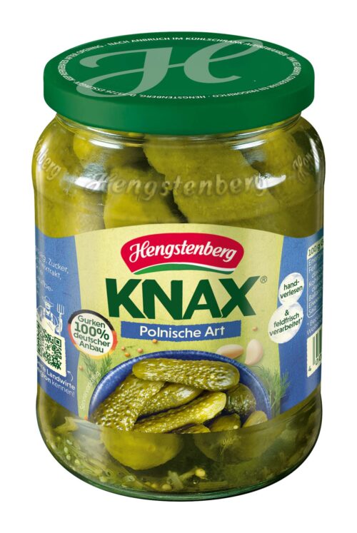 Hengstenberg Knax Gewürzgurken Polnische Art 670g