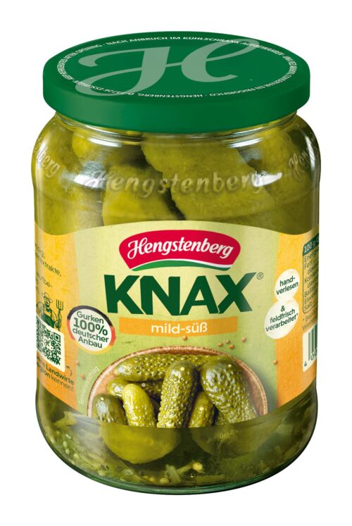 Hengstenberg Knax Gewürzgurken mild süß 670g