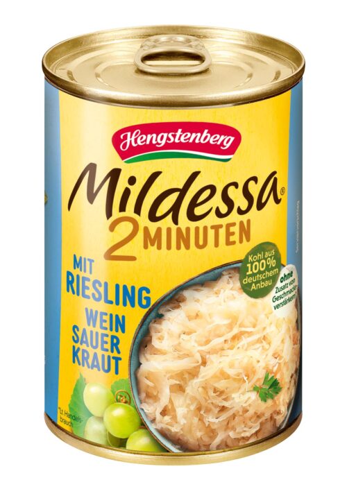 Hengstenberg Mildessa 2 Minuten Weinsauerkraut mit Riesling 400g