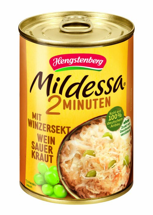 Hengstenberg Mildessa 2 Minuten Weinsauerkraut mit Sekt 400g