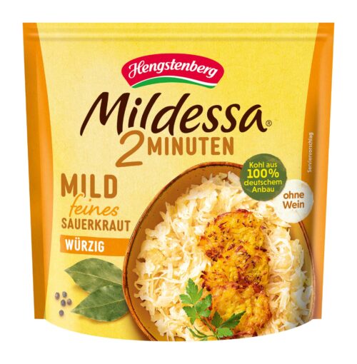 Hengstenberg Mildessa 2 Minuten Mildes Weinsauerkraut 150g