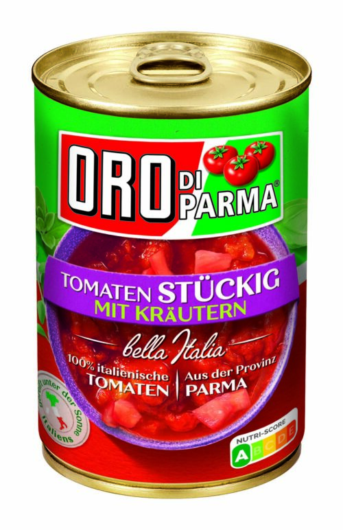 Oro di Parma Tomaten stückig mit Kräutern 400g