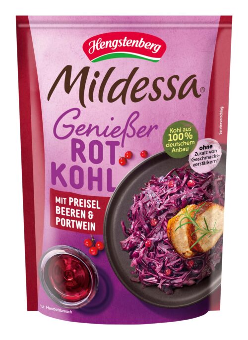 Hengstenberg Mildessa Genießer Rotkohl mit Portwein und Preiselbeeren 400g