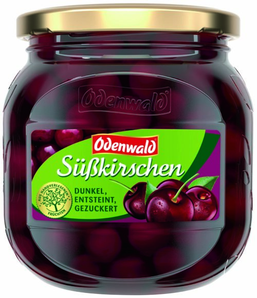 Odenwald Süßkirschen dunkel entsteint 700g