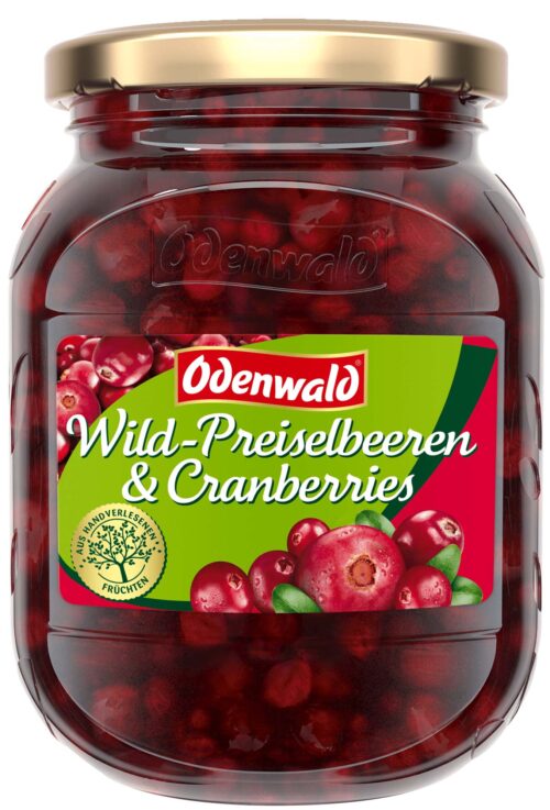 Odenwald Wildpreiselbeeren & Cranberries 355g