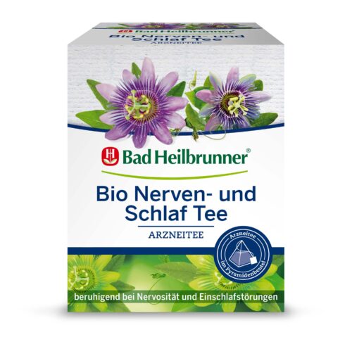 Bad Heilbrunner Bio Nerven- und Schlaf Tee Pyramidenbeutel 12x2g