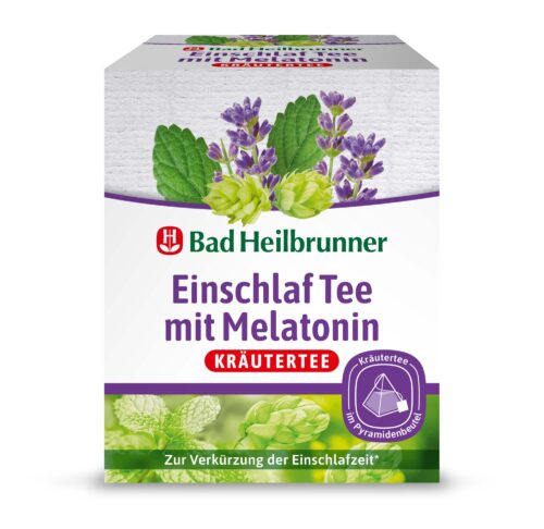 4008137009442 Bad Heilbrunner Einschlaf Tee mit Melatonin Pyramidenbeutel 12x2,26g