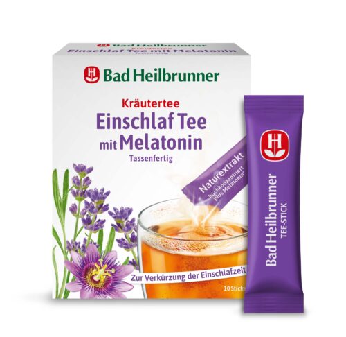4008137015085 Bad Heilbrunner Einschlaf Tee mit Melatonin 10St 10g