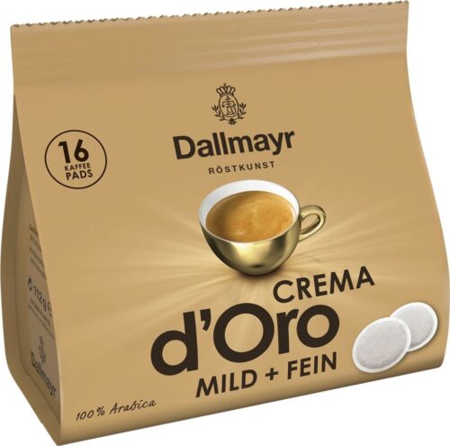 Dallmayr Crema d'Oro mild & fein Pads 16ST 112g