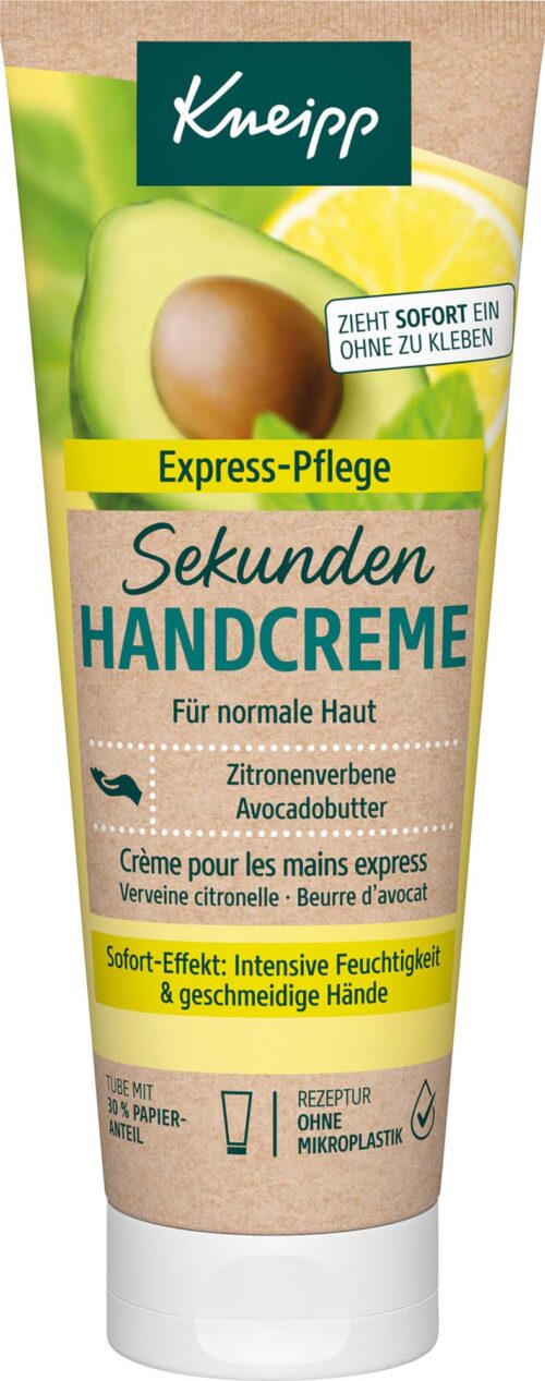 Kneipp Sekunden Handcreme Zitronenverbene & Avocadobutter 75ml