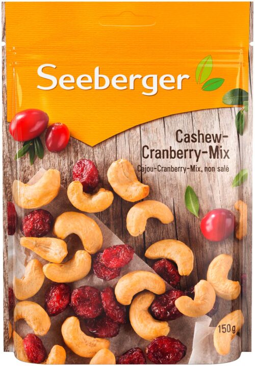 4008258155004 Seeberger Cashew-Cranberry-Mix 150g