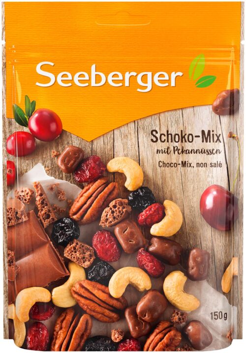 Seeberger Schoko-Mix mit Pekannüssen 150g