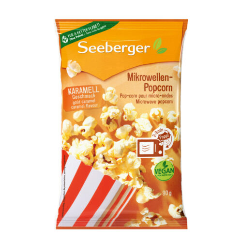 Seeberger Mikrowellen Popcorn Karamell 90g