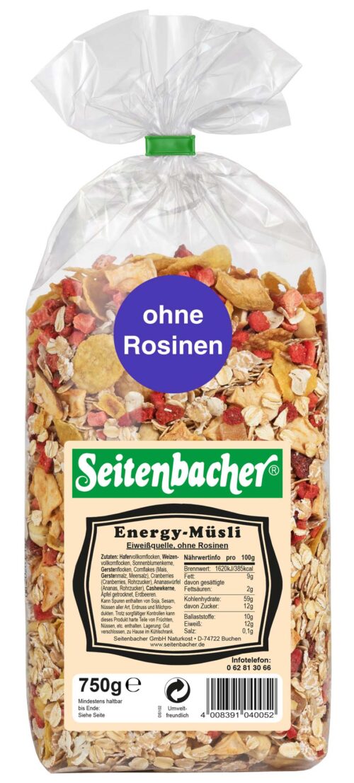 Seitenbacher Energy Müsli 750g