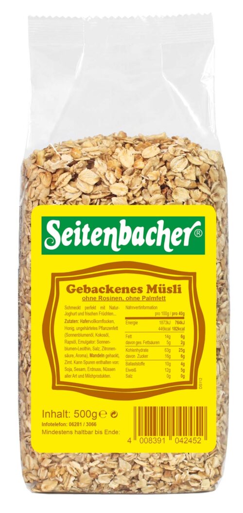 Seitenbacher Gebackenes Müsli 500g