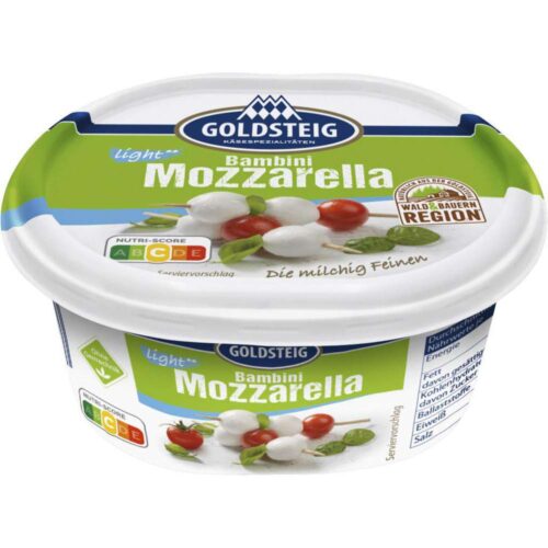 Goldsteig Mozzarella Bambini light 24% 125g