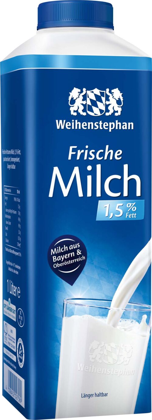 Weihenstephan Frische Milch 1,5% 1l