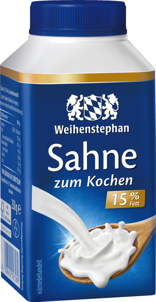 Weihenstephan Sahne zum Kochen 15% 250g