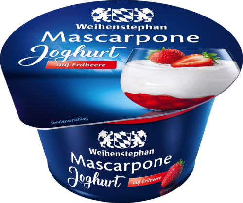 Weihenstephan Mascarpone Joghurt Erdbeere 150g