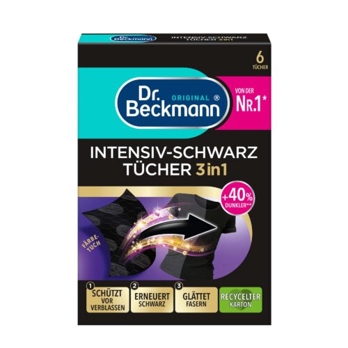 Dr. Beckmann Intensiv Schwarz Tücher 6ST