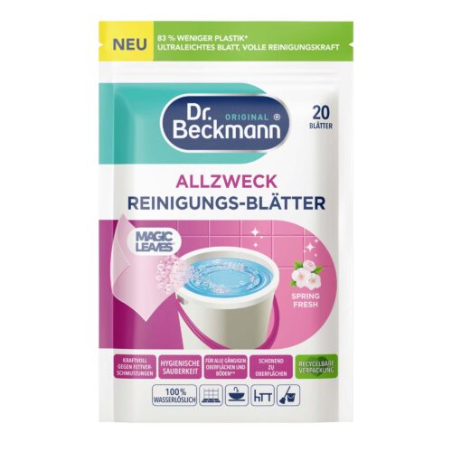 Dr. Beckmann Allzweck Reinigungsblätter Spring Fresh 20ST 44g