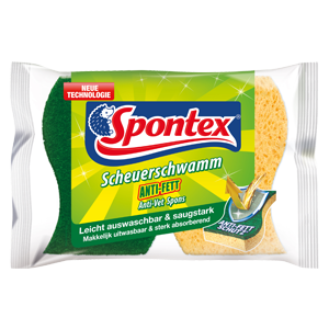 Spontex Scheuerschwamm Anti-Fett 2er Pack