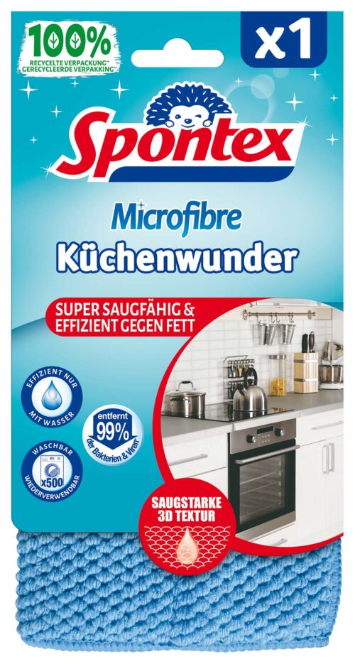 Spontex Microfibre Küchenwunder 3D