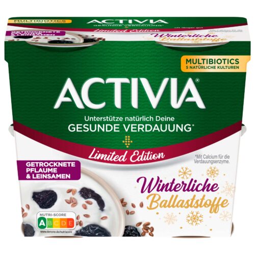 Activia Winter Edition Pflaume & Leinsamen 4x115g
