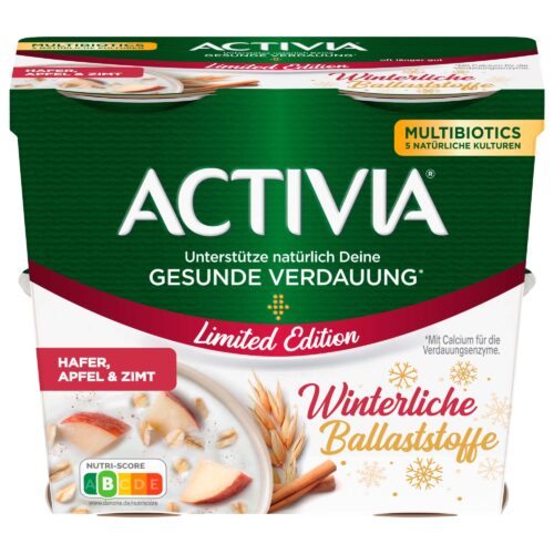 Activia Winter Edition Hafer, Apfel & Zimt 4x115g