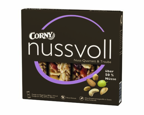 Corny nussvoll Nuss & Traube 4x24g