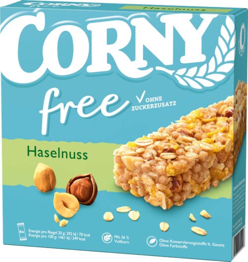 Corny free Haselnuss 6St 120g