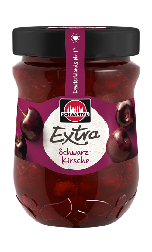 Schwartau Extra Schwarz-Kirsche 340g