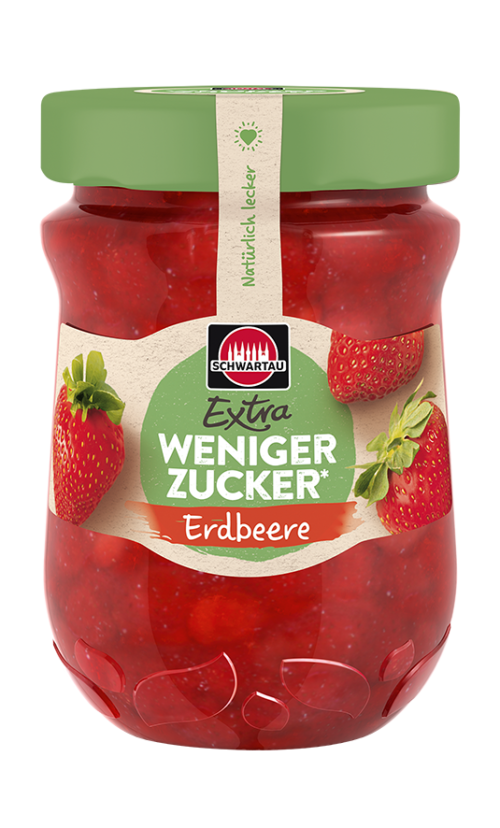 Schwartau weniger Zucker Erdbeere 300g