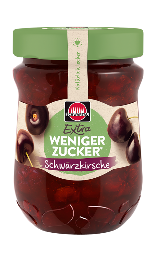 Schwartau weniger Zucker Schwarzkirsche 300g