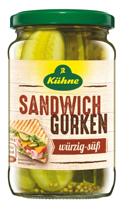 Kühne Sandwich Gurken 330g