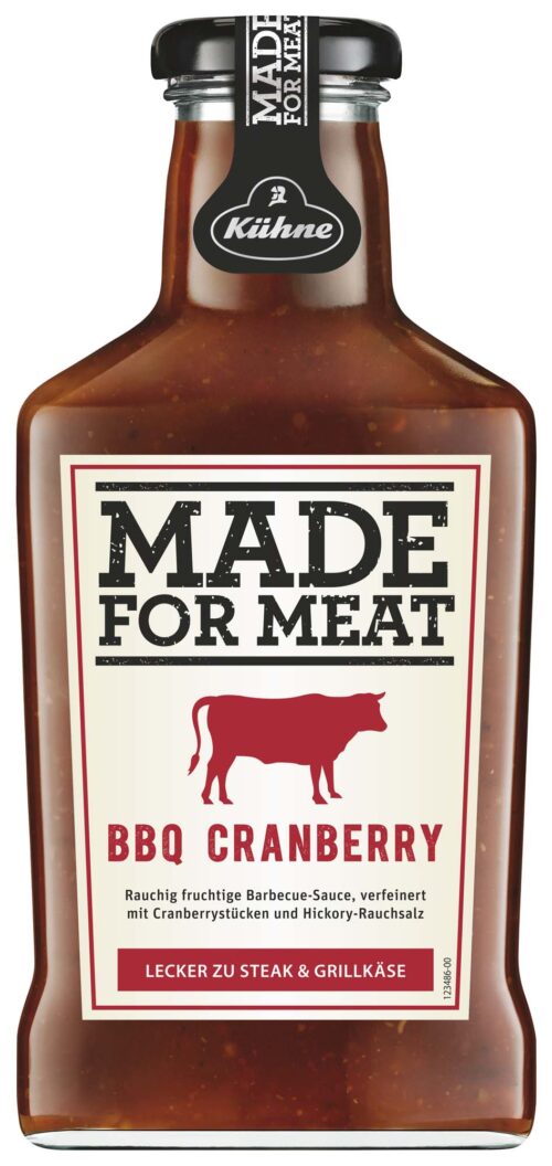 Kühne Made for Meat BBQ Cranberry 375ml