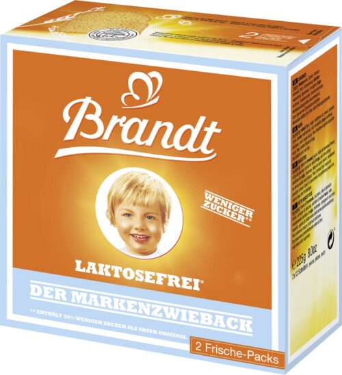 Brandt Markenzwieback laktosefrei 225g