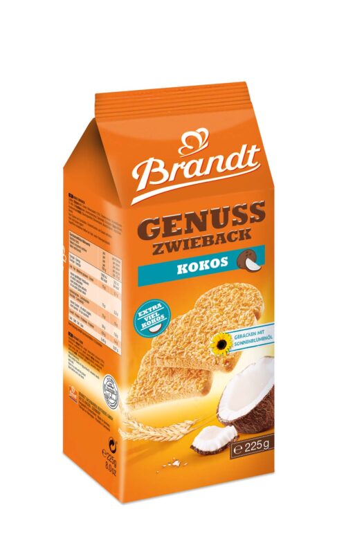 Brandt Genuss Zwieback Kokos 225g