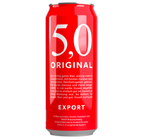5,0 Original Export 0,5l